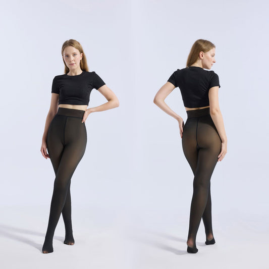 Copy of Women's jumpsuit black translucent pantyhose tight fitting and hip lifting one-piece pants