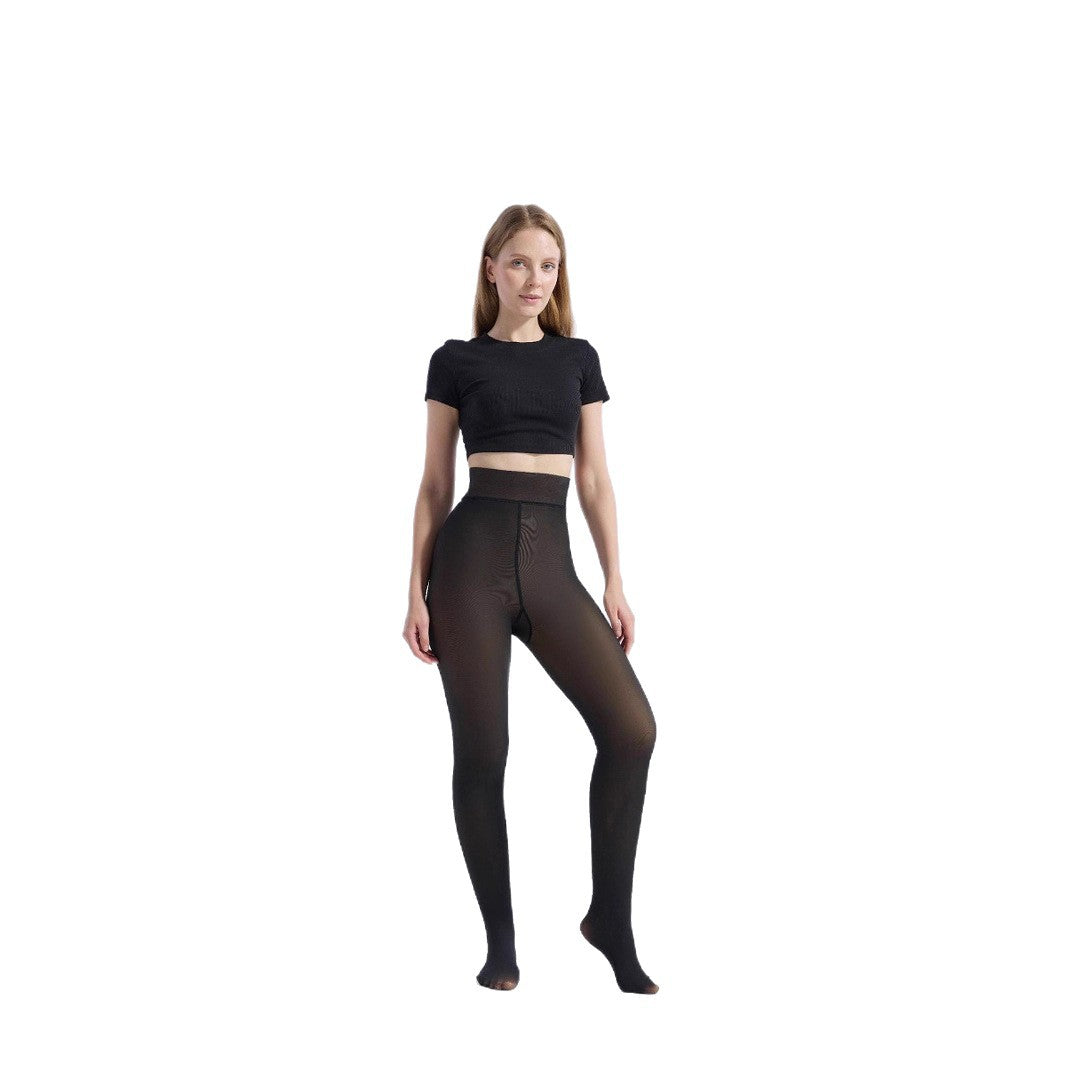 Copy of Women's jumpsuit black translucent pantyhose tight fitting and hip lifting one-piece pants