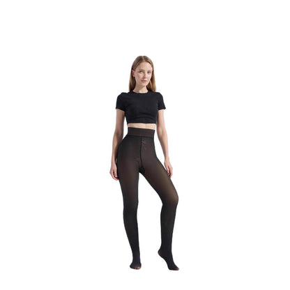 Copy of Women's jumpsuit black translucent pantyhose tight fitting and hip lifting one-piece pants