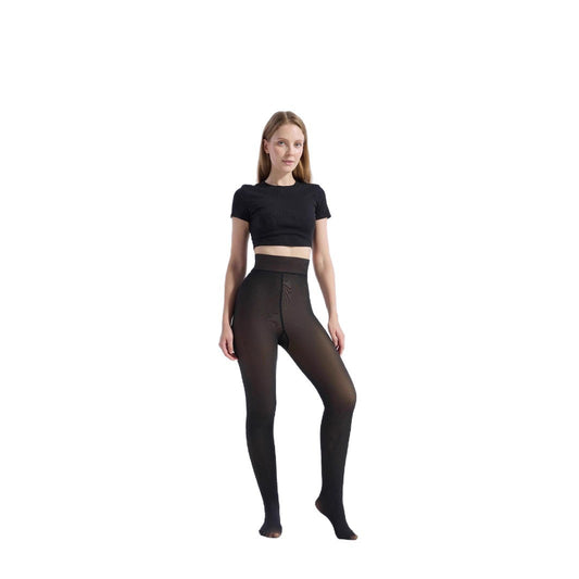 Copy of Women's jumpsuit black translucent pantyhose tight fitting and hip lifting one-piece pants