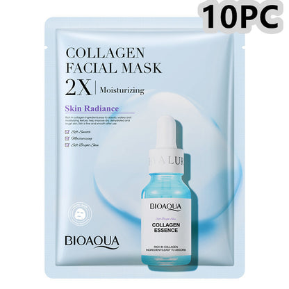 Collagen Face Mask Moisturizing Firming Face Sheet Mask Hyaluronic Acid Facial Masks Beauty Skin Care Gel Skin Care - SD & CO.