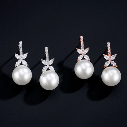 Women's Zirconia Micro-inlaid Elegant Earrings