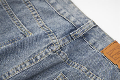 Ripped Denim Trousers For Men And Women