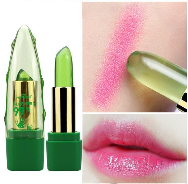 Aloe Vera Gel Color Changing Lipstick Gloss  Moisturizer Anti-drying Desalination Fine-grain Lip Blam Care - SD & CO.