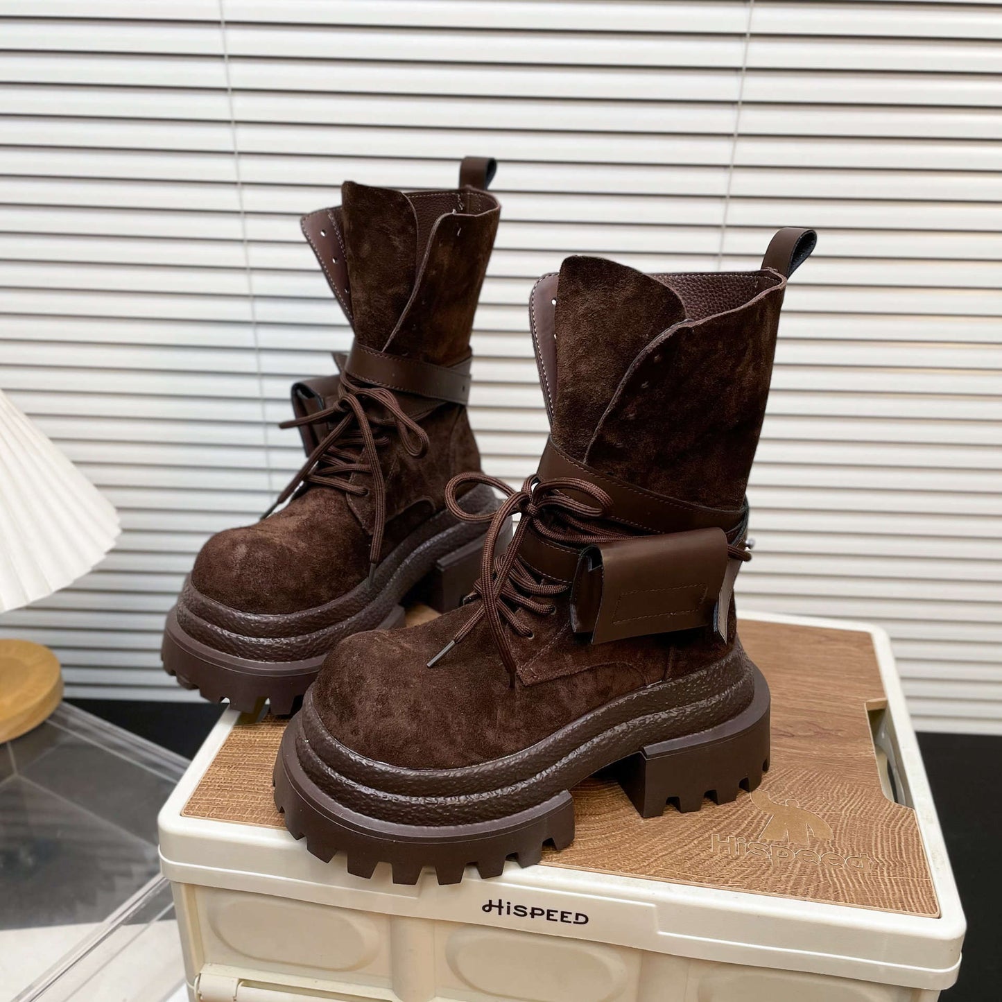 Suede Thick-soled Martin Boots For Women Autumn And Winter New Fashion