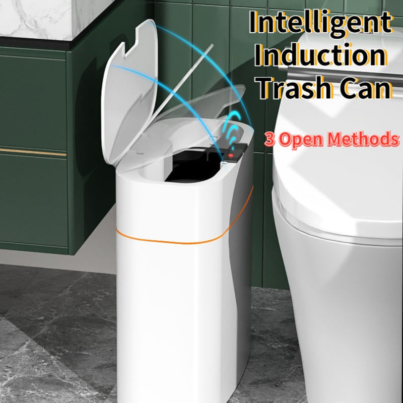 Smart Trash Can With Lid For Bedroom And Living Room Kitchen Storage Box Trash Can Induction Small Car Box Automatic Smart Dustbin Smart Trash Bin - SD & CO.