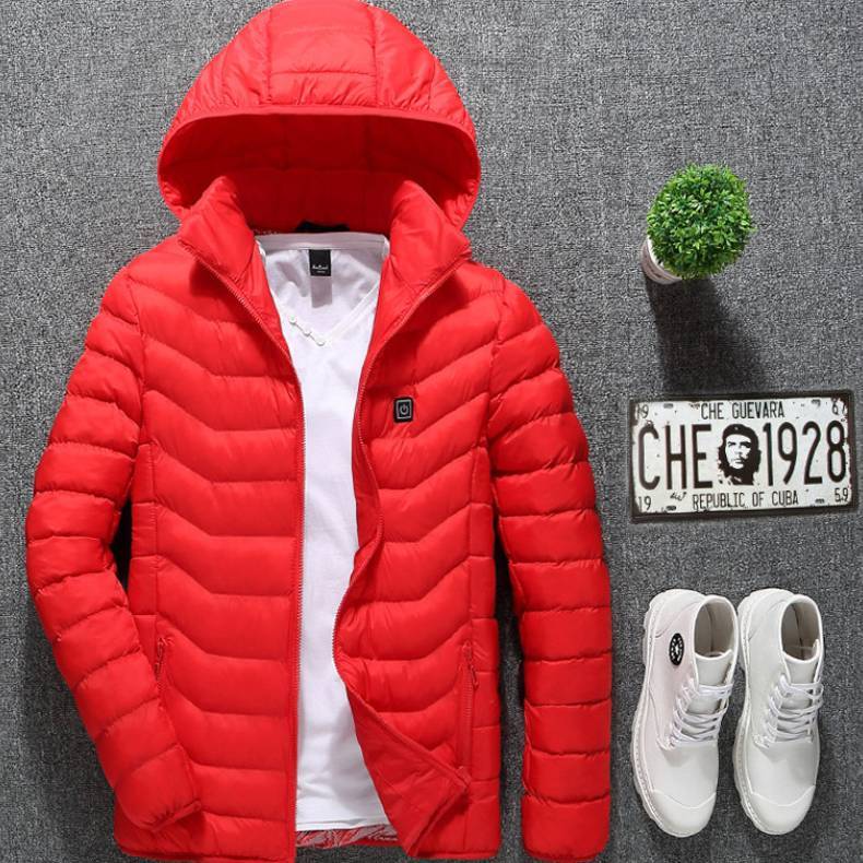 New Heated Jacket Coat USB Electric Jacket Cotton Coat Heater Thermal Clothing Heating Vest Men's Clothes Winter - SD & CO.