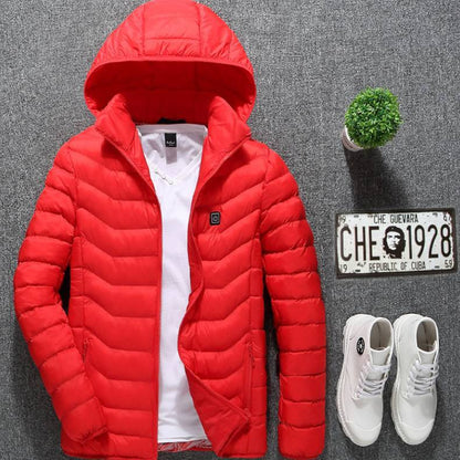 New Heated Jacket Coat USB Electric Jacket Cotton Coat Heater Thermal Clothing Heating Vest Men's Clothes Winter - SD & CO.