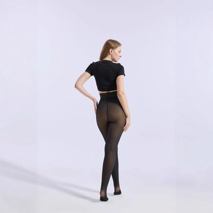 Copy of Women's jumpsuit black translucent pantyhose tight fitting and hip lifting one-piece pants