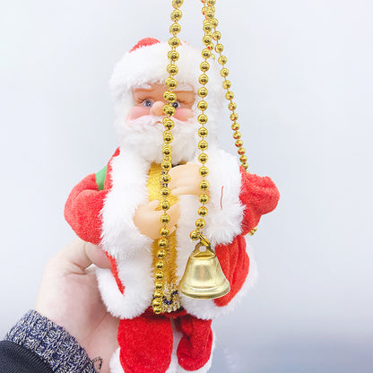 Climbing Beads Santa Claus Climbing Stairs Santa Claus Electric Christmas Window Decoration Supplies Christmas Toys