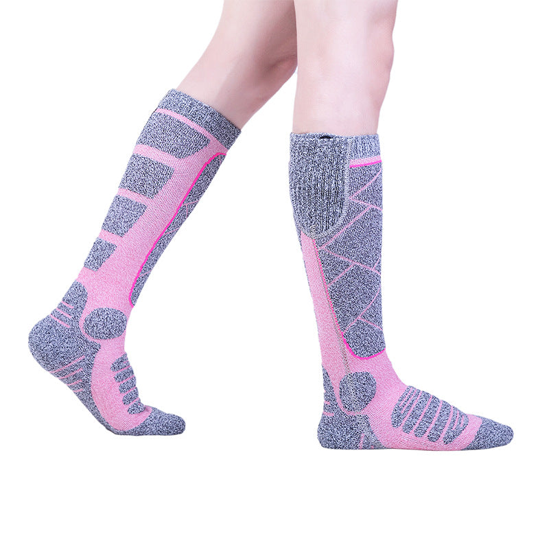 Copy of Full Foot Heat Socks Winter USB Charging Warm Heat Socks Pink Skiing Electric Heat Socks
