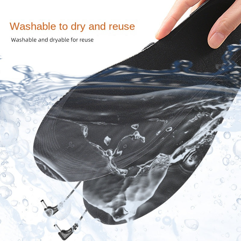 Copy of Strap portable men and women can cut heating insoles, washable battery box powered EVA electric insoles