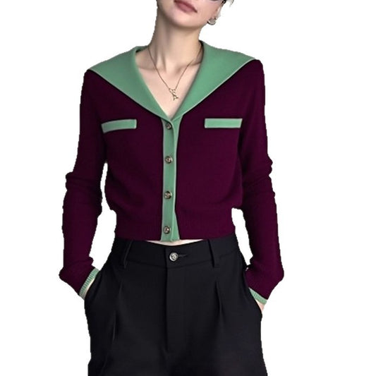 Lavender Knit Cardigan for Women, Soft and Relaxed Style, High-End Look, Perfect Outerwear Top