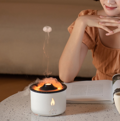 Copy of Copy of New creative simulation flame aromatherapy machine remote control spray jellyfish humidifier new spit ring humidifier