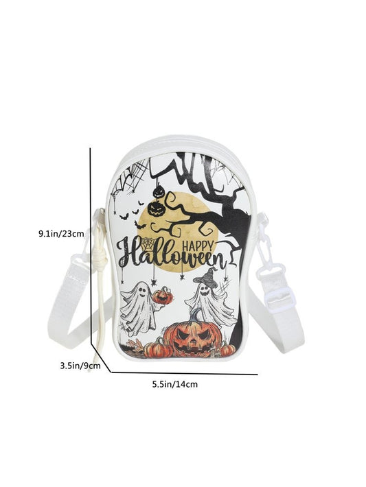 Copy of Fashionable Dark Square Bag Halloween Pumpkin Crossbody Bag Shoulder Bag for Women