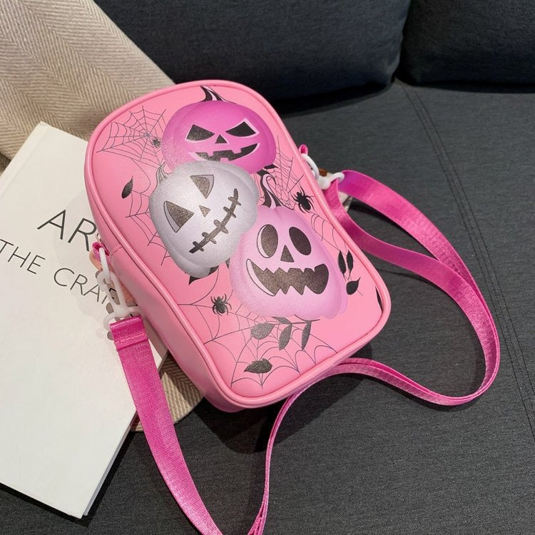 Copy of Fashionable Dark Square Bag Halloween Pumpkin Crossbody Bag Shoulder Bag for Women