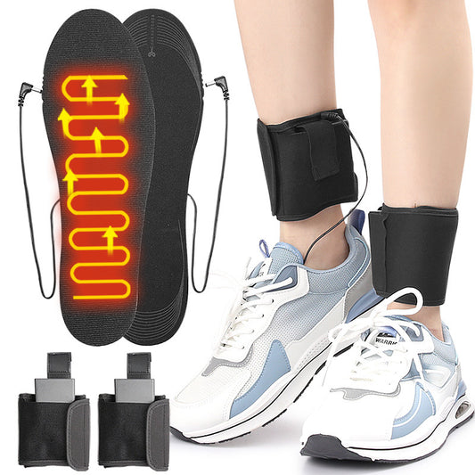 Copy of Strap portable men and women can cut heating insoles, washable battery box powered EVA electric insoles