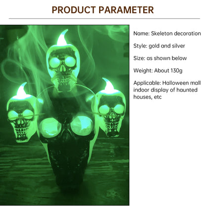 Copy of Halloween Skull with Lamp Decoration Halloween Decoration Smoke Skull Candle Lamp