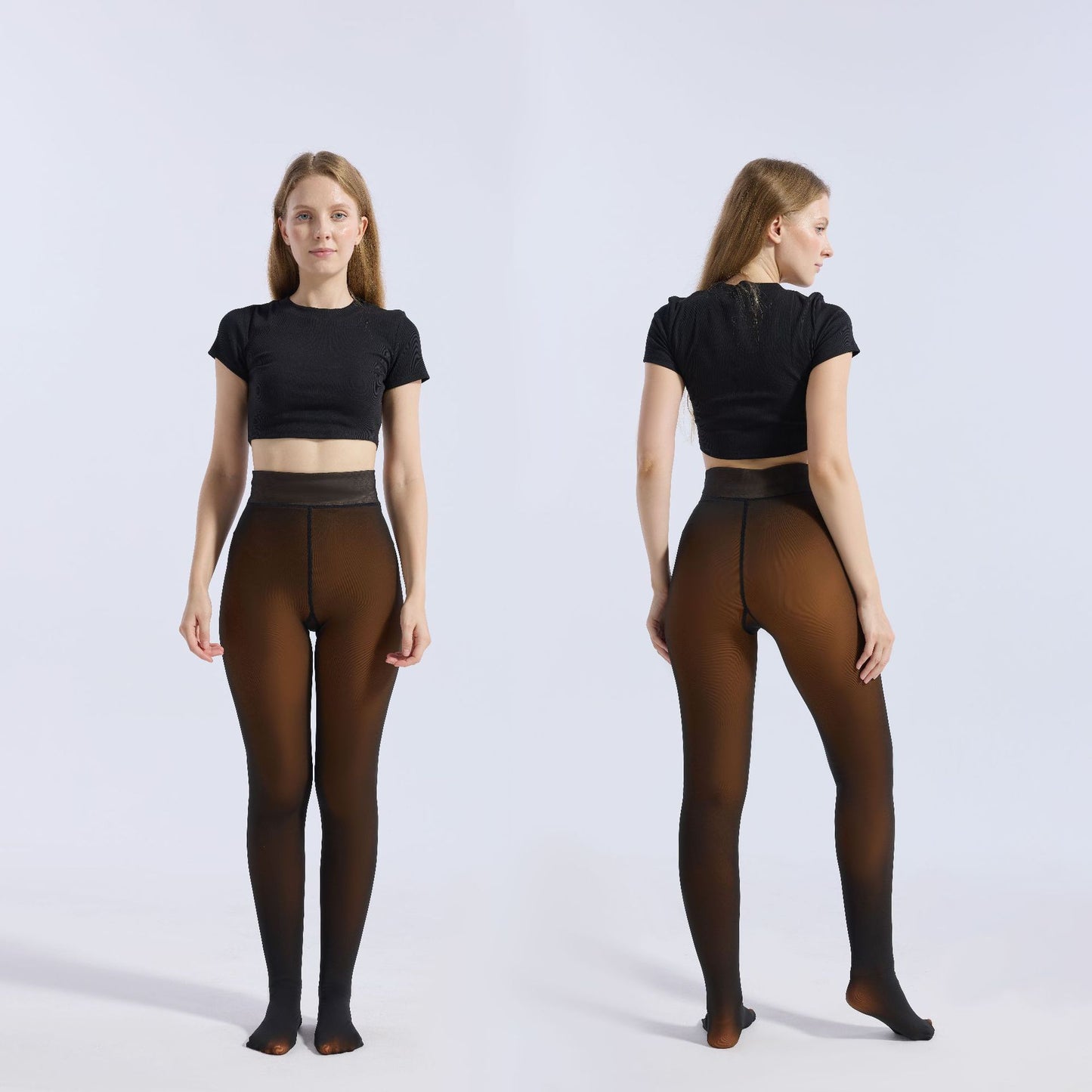 Copy of Women's jumpsuit black translucent pantyhose tight fitting and hip lifting one-piece pants