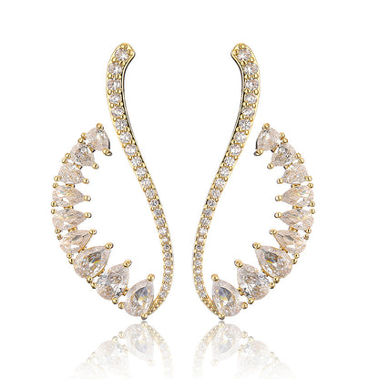 Minimalist Geometric Line Earrings For Women