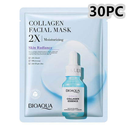 Collagen Face Mask Moisturizing Firming Face Sheet Mask Hyaluronic Acid Facial Masks Beauty Skin Care Gel Skin Care - SD & CO.