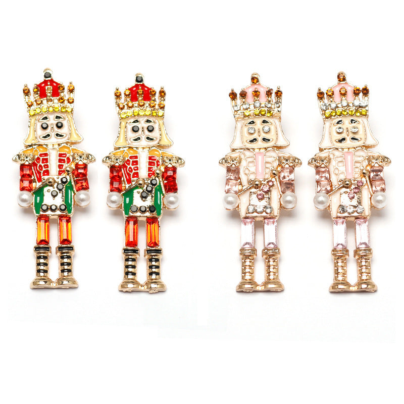 Alloy Personality Exaggerated Nutcracker Earrings
