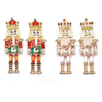 Alloy Personality Exaggerated Nutcracker Earrings