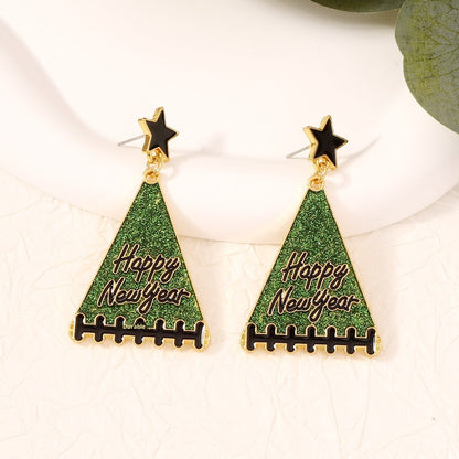 New Year Tree Girl Gift Earrings