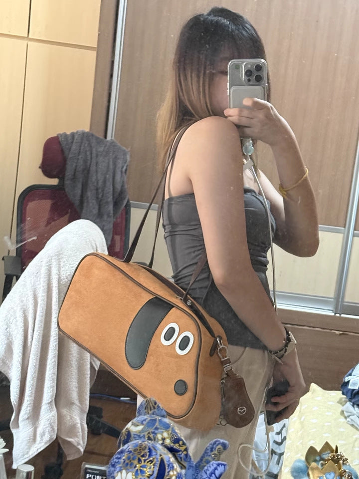 Virtue Pull Sausage Dog Cute Large Capacity Crossbody Shoulder Bag