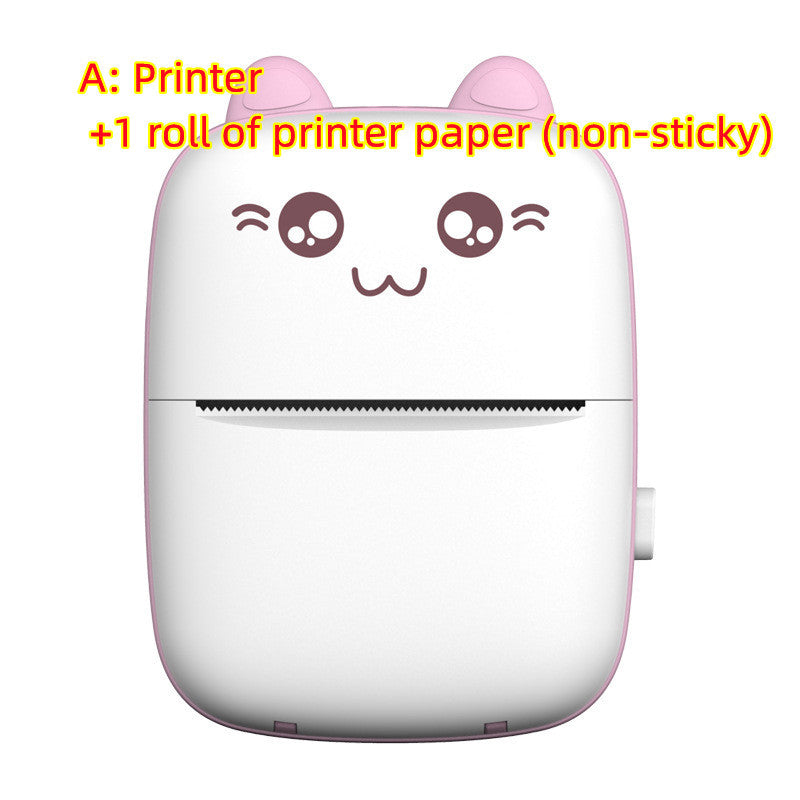 Mini Printer Portable Mini Bluetooth WiFi New Wrong Printer Mobile Phone Photo Title Note Hot Print Pocket Student Error Label Printer - SD & CO.