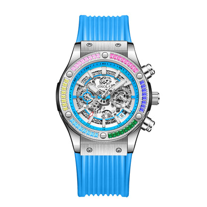 Men's Fashionable All-match Waterproof Multi-functional Quartz Watch