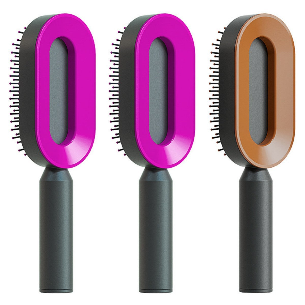 Self Cleaning Hair Brush For Women One-key Cleaning Hair Loss Airbag Massage Scalp Comb Anti-Static Hairbrush - SD & CO.