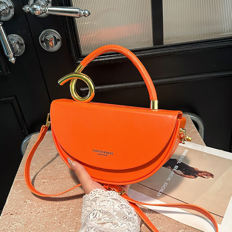 Fashion Box Saddle Bag High-grade Handbag