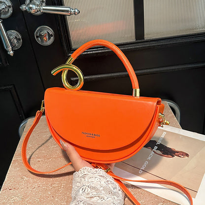 Fashion Box Saddle Bag High-grade Handbag