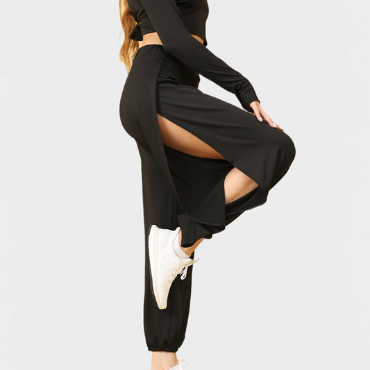 High-slit Casual Pants