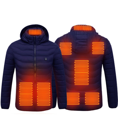 New Heated Jacket Coat USB Electric Jacket Cotton Coat Heater Thermal Clothing Heating Vest Men's Clothes Winter - SD & CO.