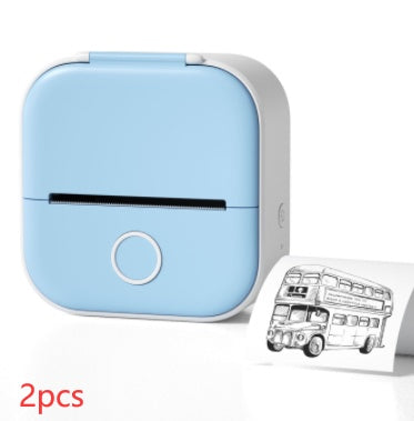 Portable Mini Thermal Label Printer Home Photo Printer Student Wrong Question Printer Bluetooth-compatible Mini Label Printer Price Tag - SD & CO.
