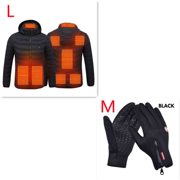 New Heated Jacket Coat USB Electric Jacket Cotton Coat Heater Thermal Clothing Heating Vest Men's Clothes Winter - SD & CO.