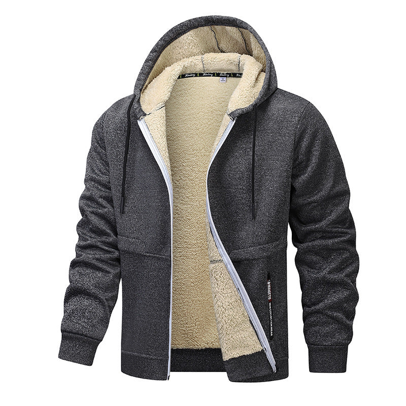 Men's Fashion Lambswool Thickened Coat Sweatshirt - SD & CO.
