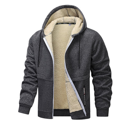 Men's Fashion Lambswool Thickened Coat Sweatshirt - SD & CO.