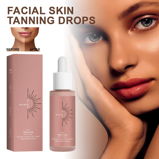 Tanning Face Serum Face Body Tanning Bed Outdoor Fine Line Repair Skin Serum Dark Bronzer Self Tanning Serum Drops - SD & CO.