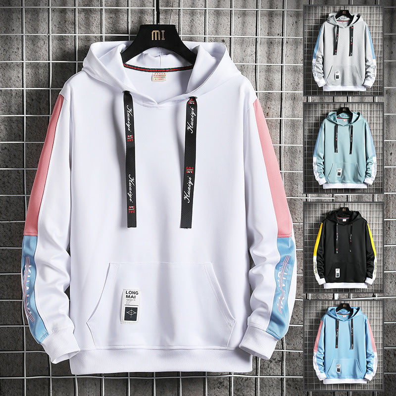 Colorblock Streetwear Pullover Hoodie