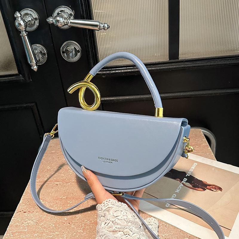 Fashion Box Saddle Bag High-grade Handbag