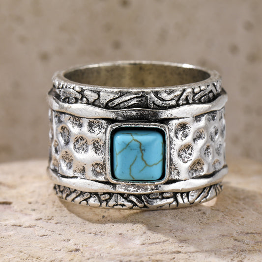 Turquoise Ring Bohemian Style Women