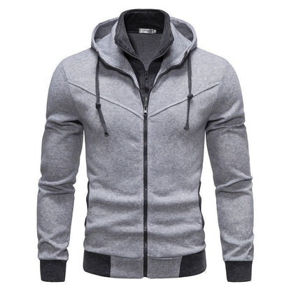 Sports Leisure Color-block Hooded Jacket