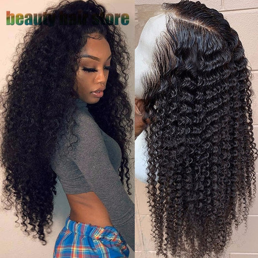 Brazilian Kinky Curly Lace Front Human Hair Wigs - SD & CO.