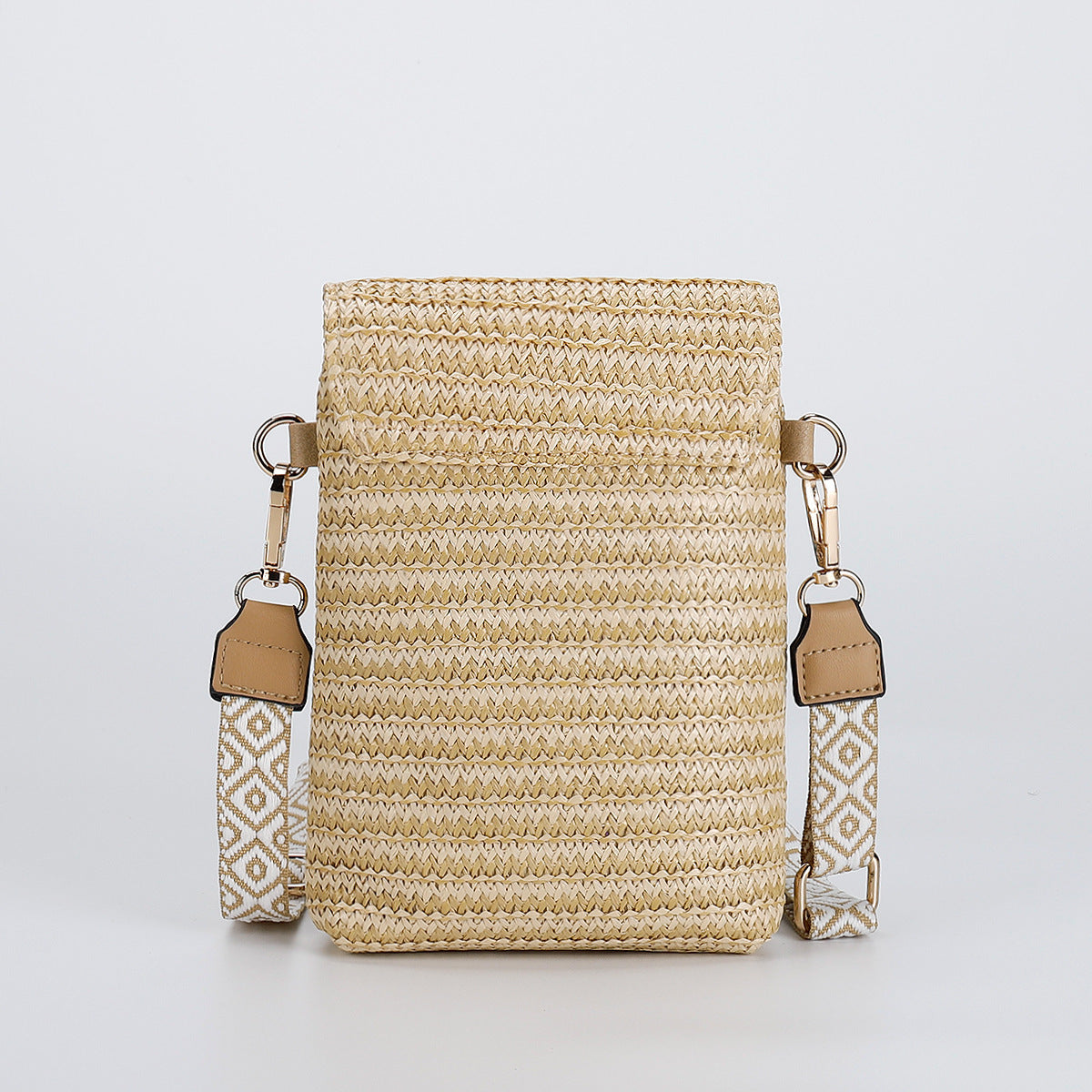 Rice Bead Bag Woven Women's Shoulder