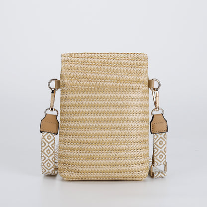 Rice Bead Bag Woven Women's Shoulder