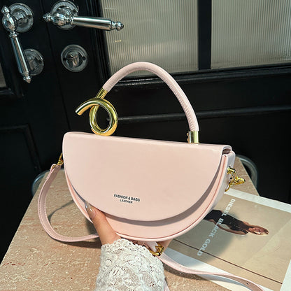 Fashion Box Saddle Bag High-grade Handbag