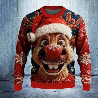 New 3D Printed Unisex Christmas Eve Round Neck Printed Sweatshirt